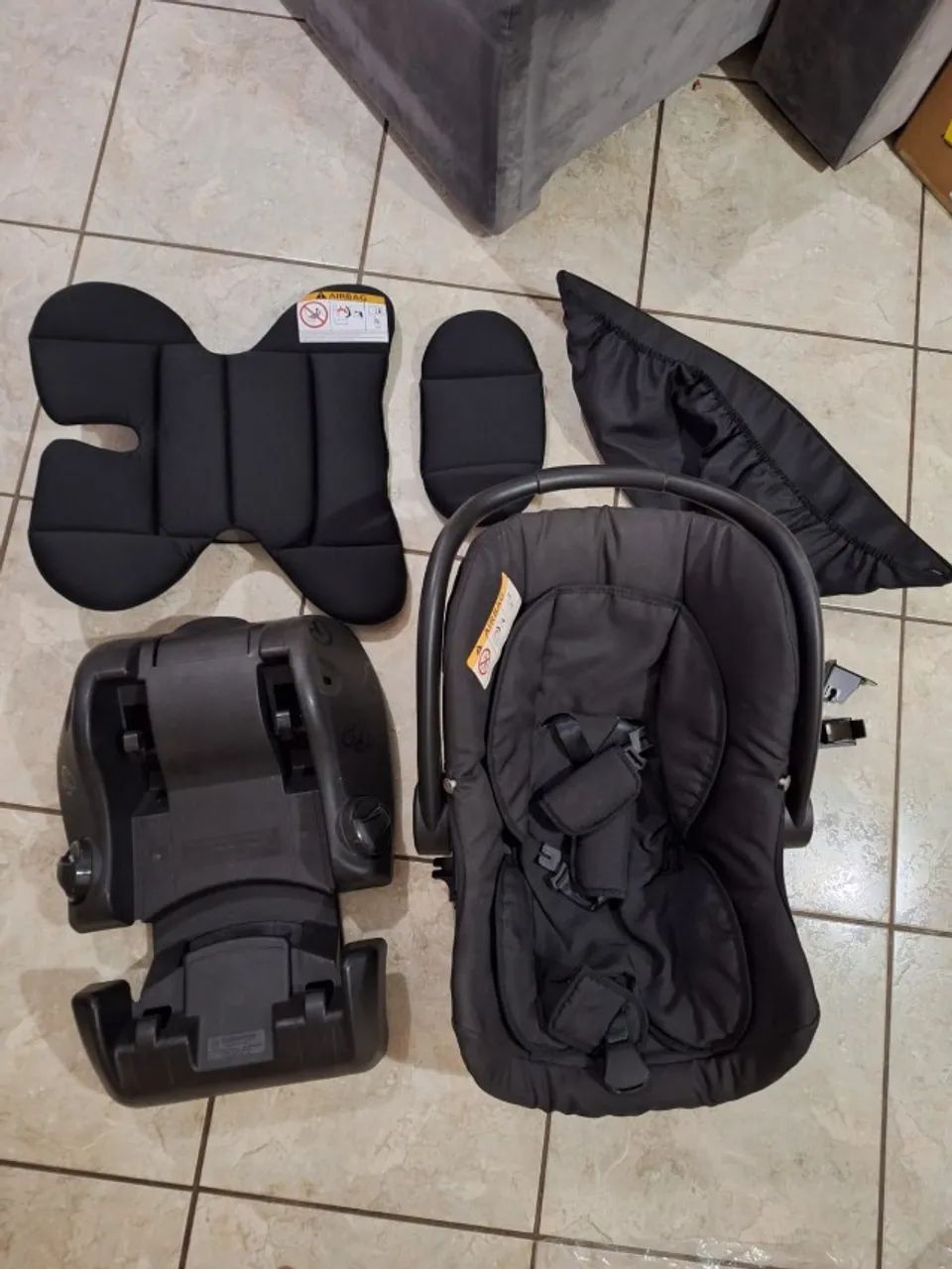 Carrinho de bebê Completo! Travel System 3 em 1 Olympus Galzerano - Foto 4