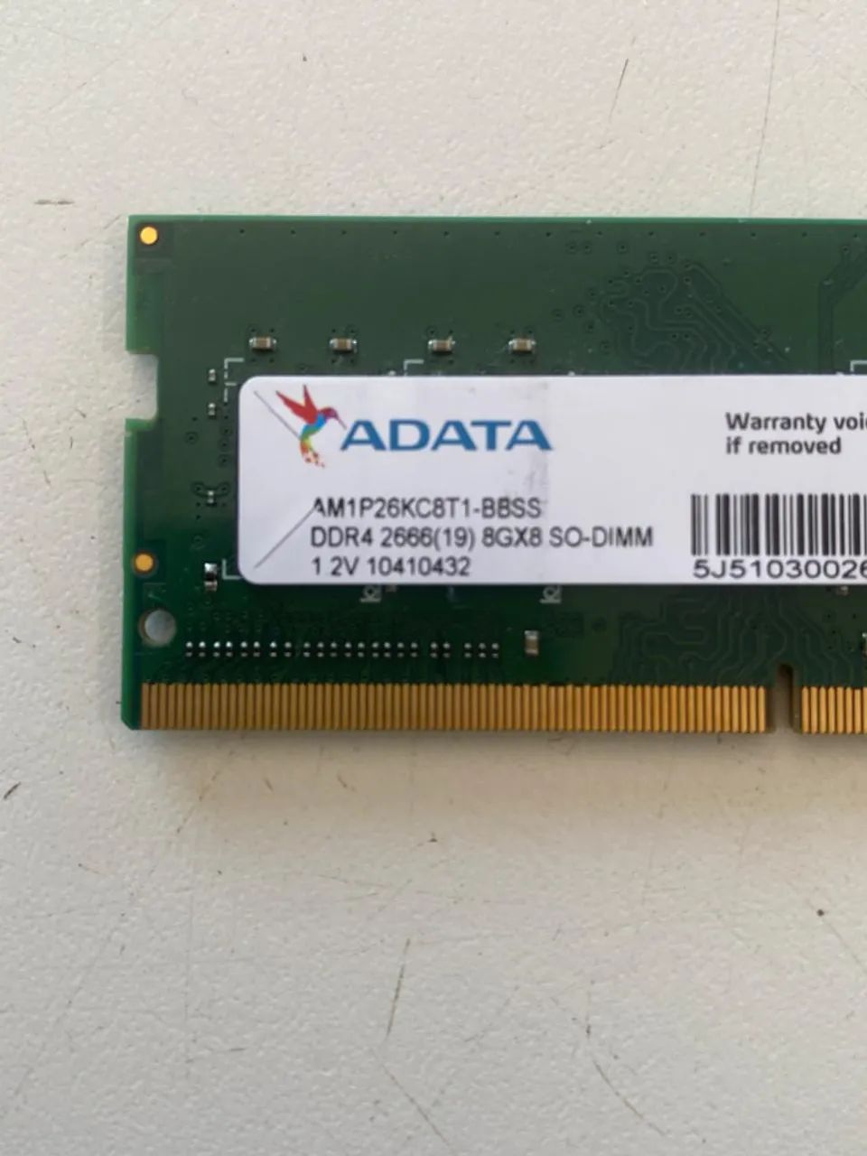 memoria para notebook  8GB DDR4 2666mhz adata s/nova perfeita com  garantia e nf - Foto 2