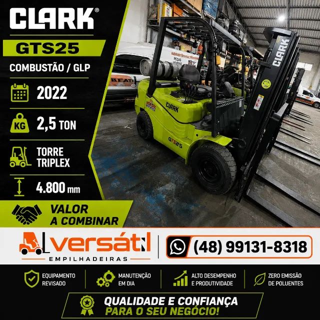 Empilhadeira CLARK- GTS25 - 2022