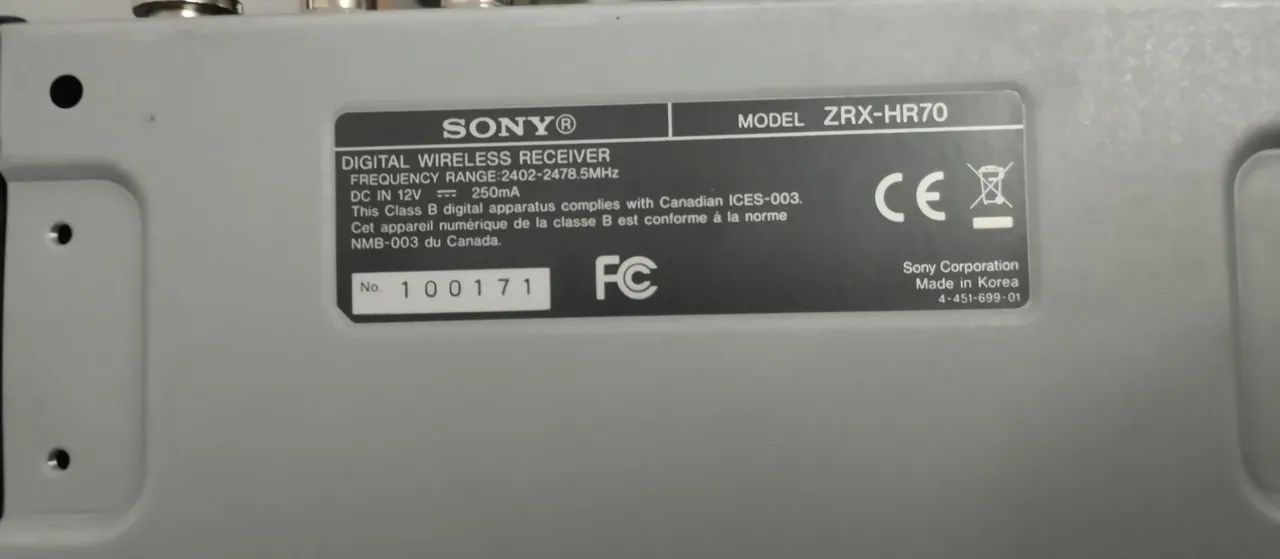 Microfone sem fio SONY DWZ m70 áudio 24bits digital. Compatível com cápsulas shure  - Foto 5