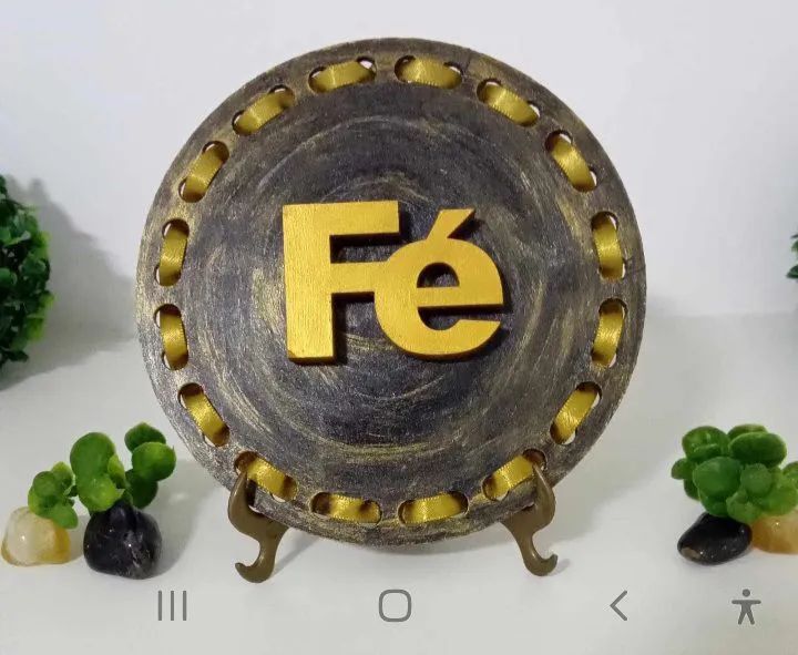 Presente Placa Decorativo Fé  - Foto 2