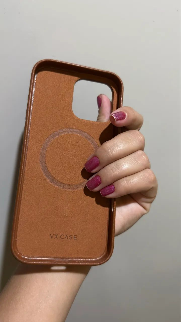 Capa em couro Vx Case 16 Pro Max  - Foto 3