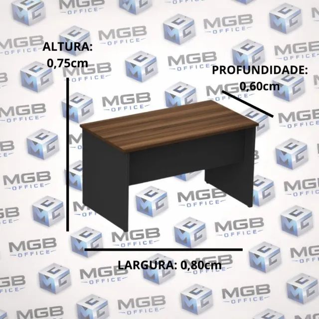 Mesa de Escritório 0,75x0,80x0,60cm Direto da fabrica novo - Foto 2