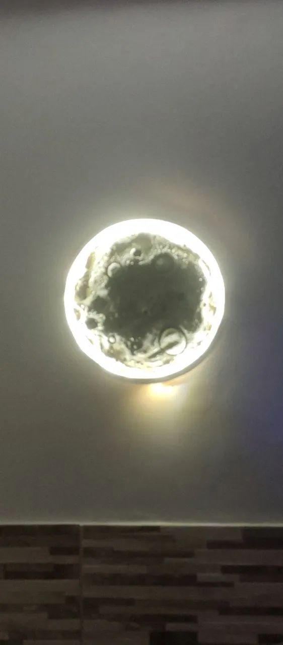 Luminária efeito 3D imagem da lua - Foto 2