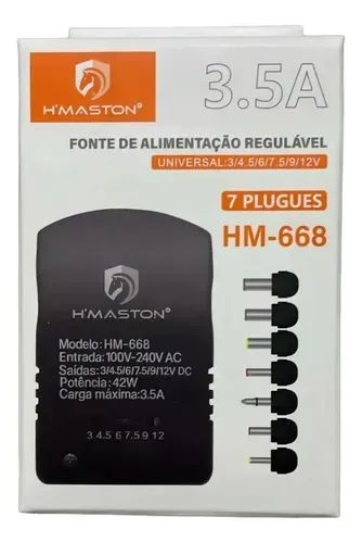 FONTE COM REGULAGEM 3V A 12V