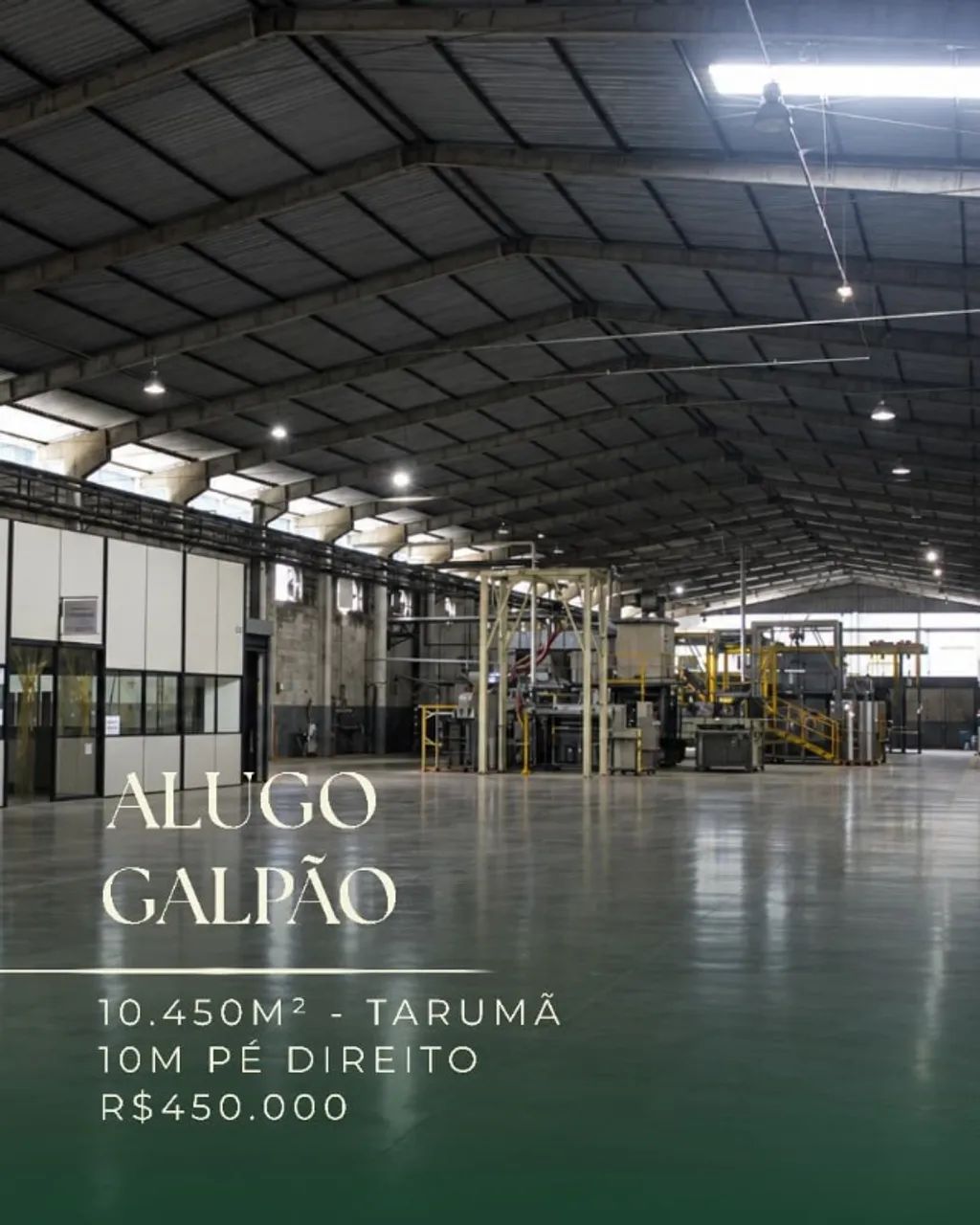 Galpão 10.450m² c/ Docas I Subtação I Escritório I Habite-se e AVCB na Avenida do Turismo