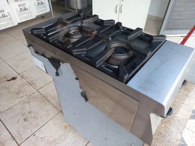 Fogão a gás 2 bocas marca Macom - Desapego - Foto 4
