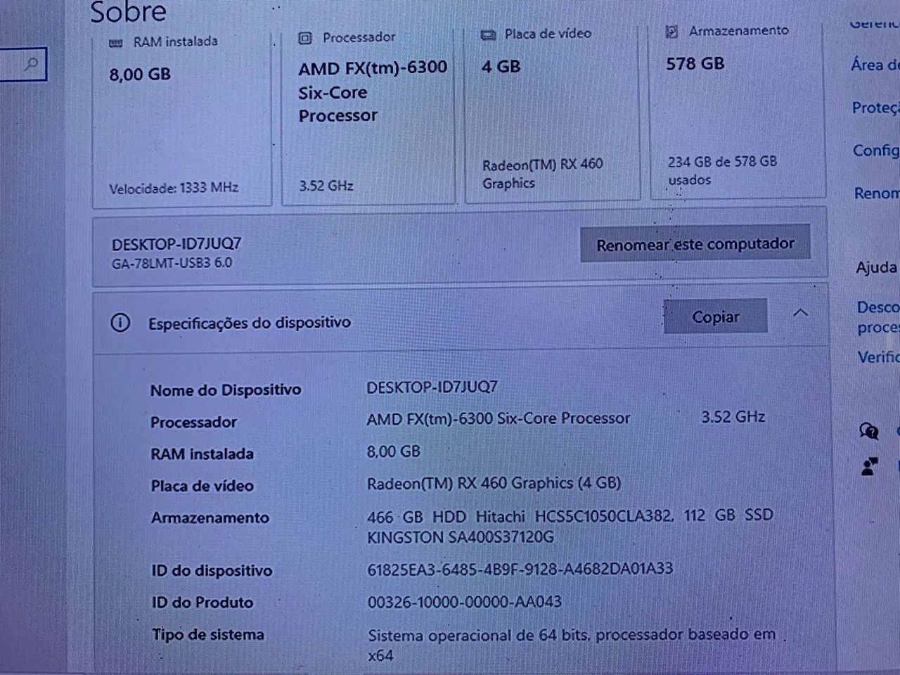 PC AMD em ótimo estado - Foto 4