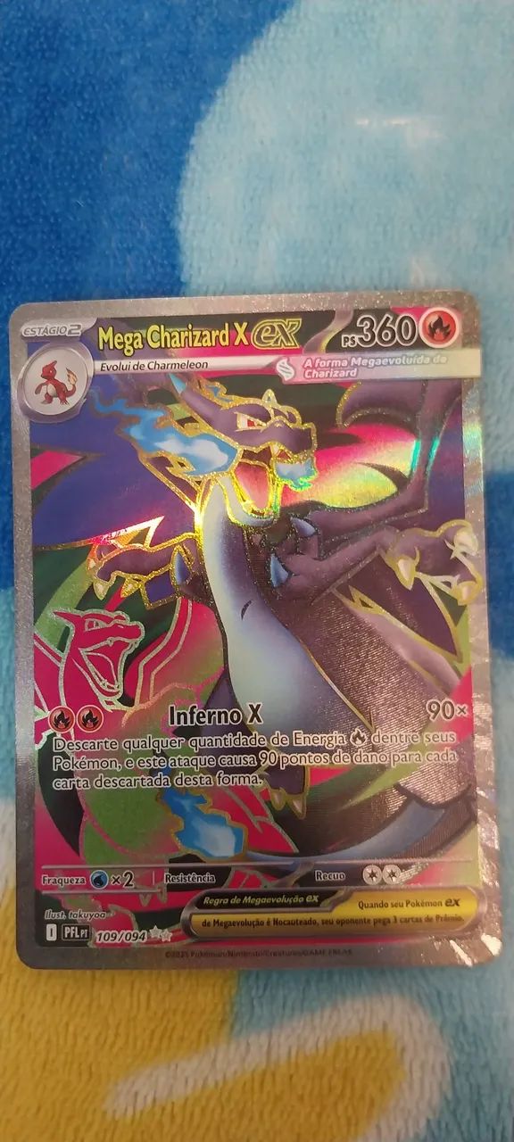 Mega Charizard X Ex Fogo Fantasmagórico  - Foto 3