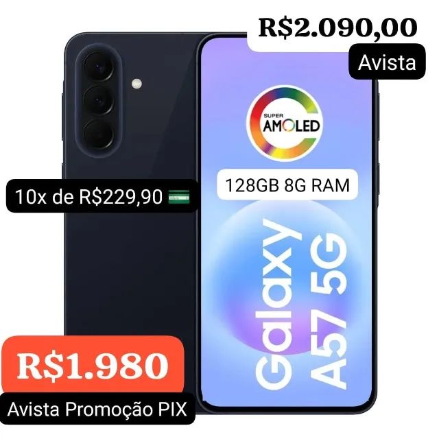 GALAXY A57 5G LACRADO C/ NF TRABALHAMOS COM ATACADO E VAREJO