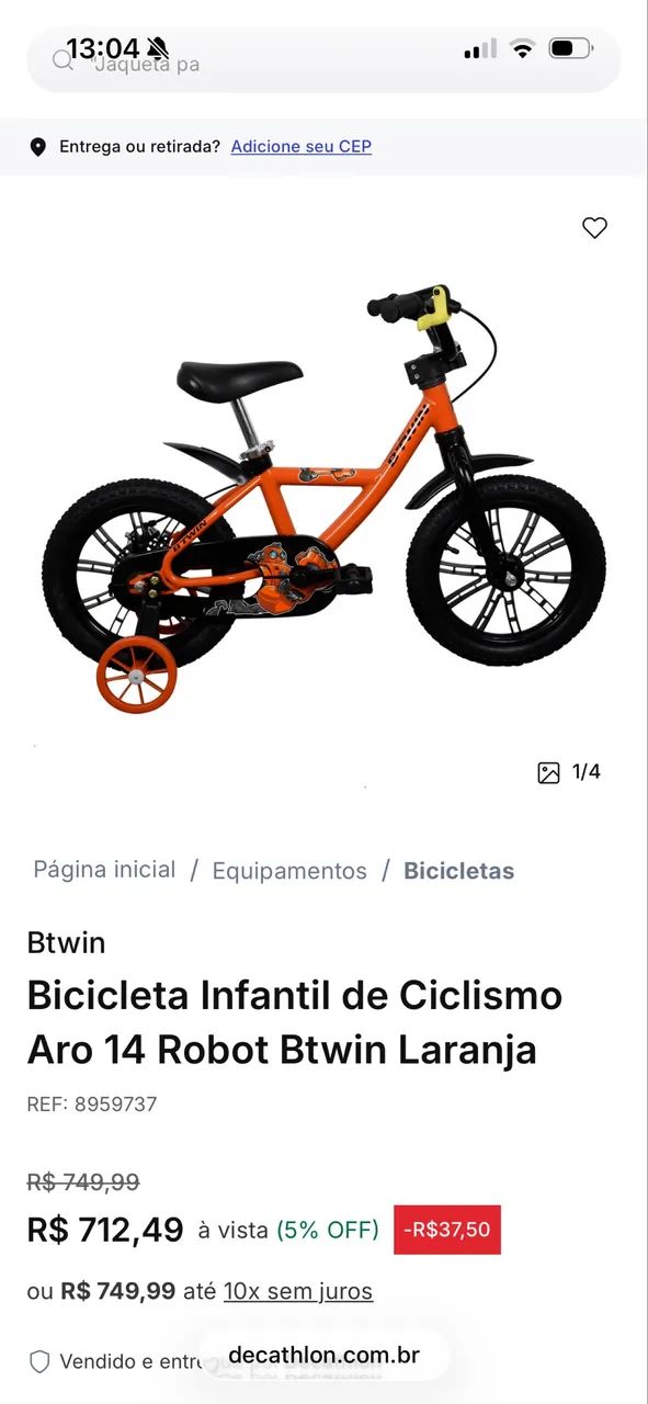 Bicicleta BTWIN aro 14  - Foto 2