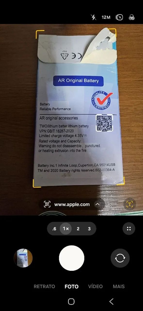 Bateria Iphone 6 nova lacrada - Foto 3