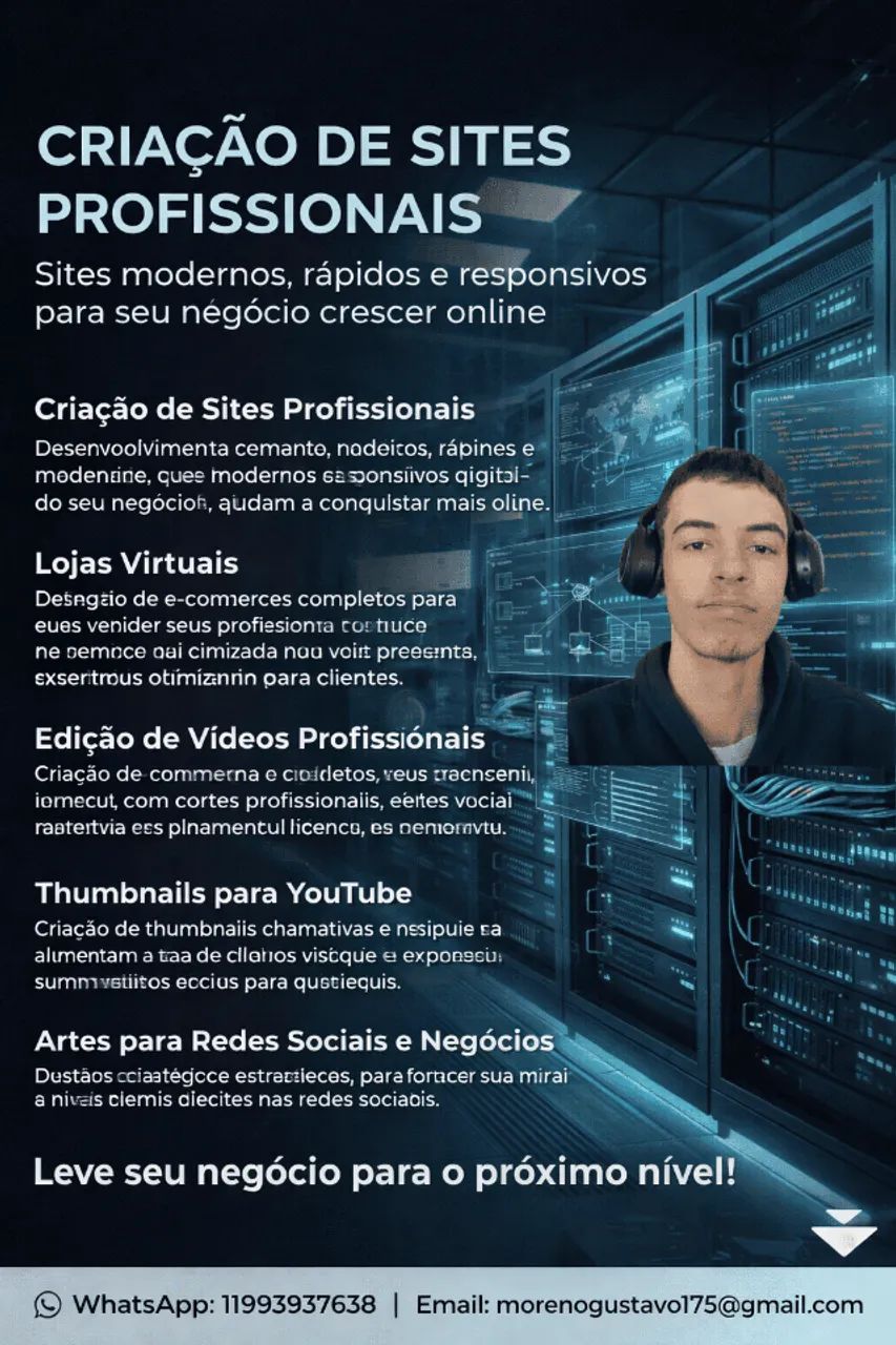 Miniaturas e Vídeos Profissionais para YouTube, Marcas e Negócios