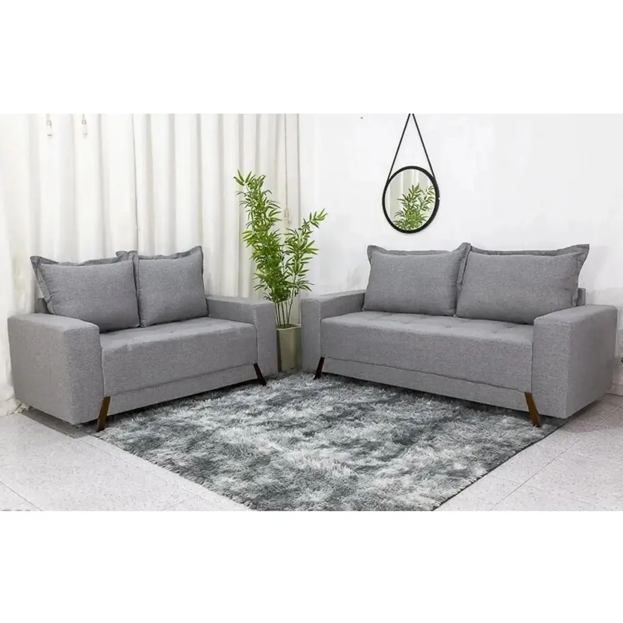conjunto sofá 3x2 lug ref. 8100- FRETE GRATIS / ENTREGA HOJE!! 