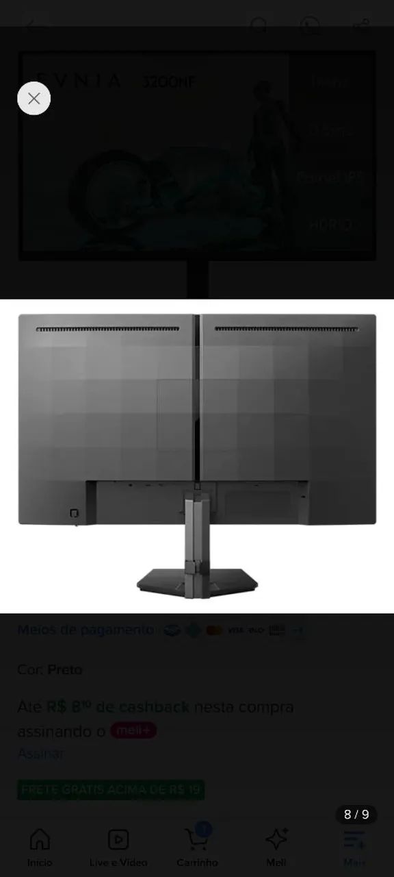 Monitor 24" 144hz - Novo na caixa - Foto 3