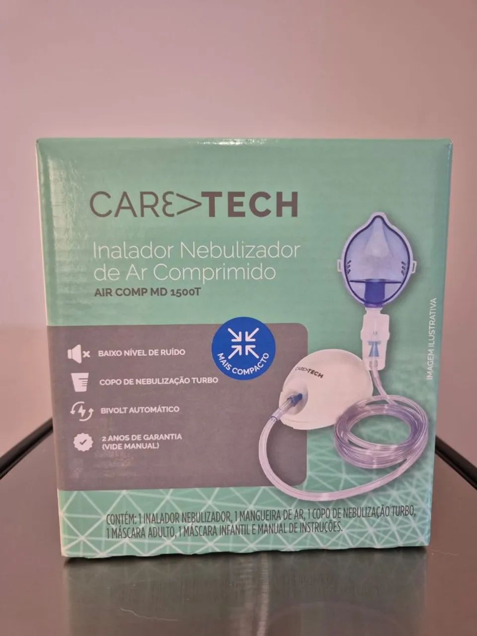 Inalador Nebulizador Caretech Air Comp MD 1500T