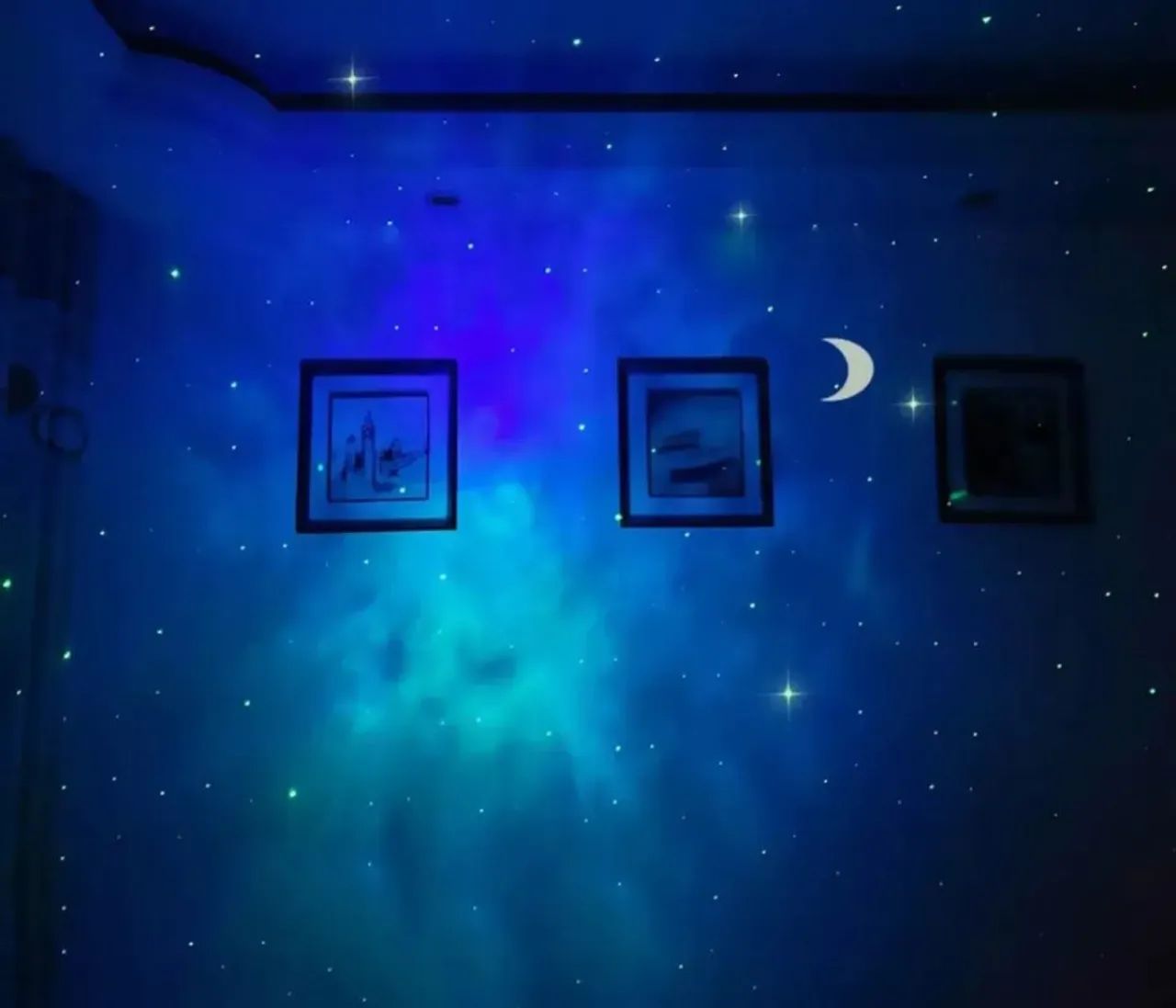Projetor de Galáxia, Lua e Estrelas, Led 3d Starry Night Para Quarto. - Foto 3