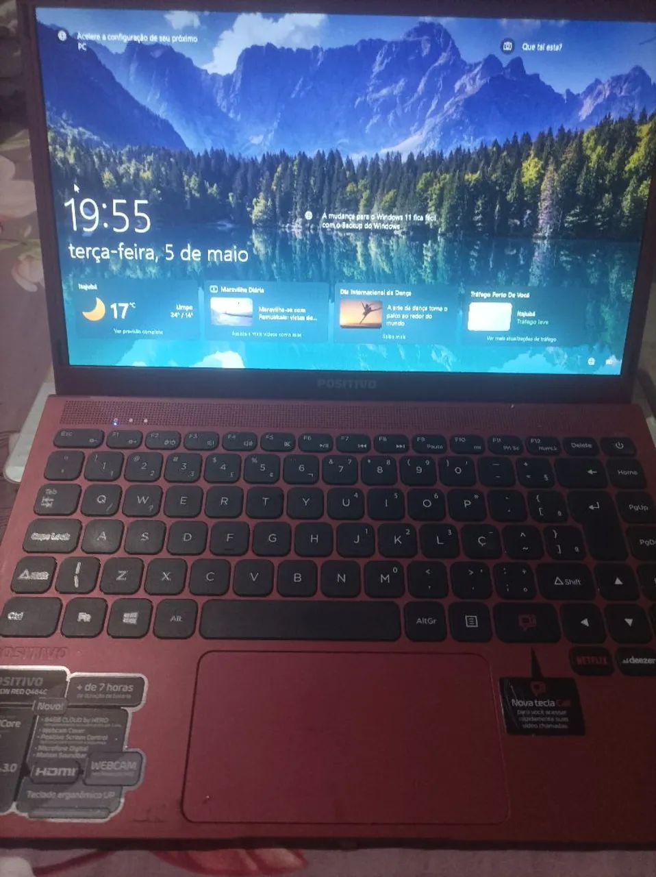 Notebook positivo motion red
