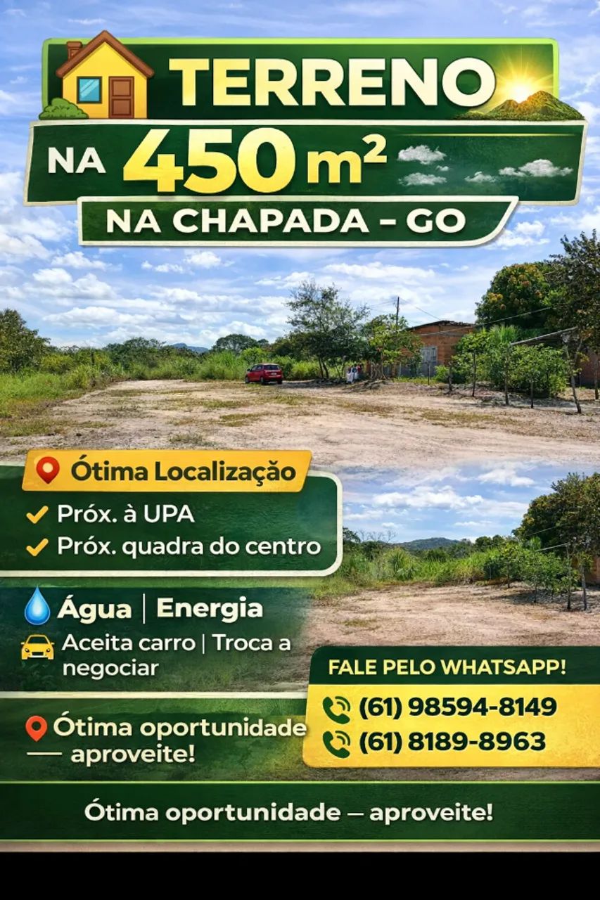 Terreno à venda em Teresina de Goiás - GO Chapada dos Veadeiros ? 450 m²