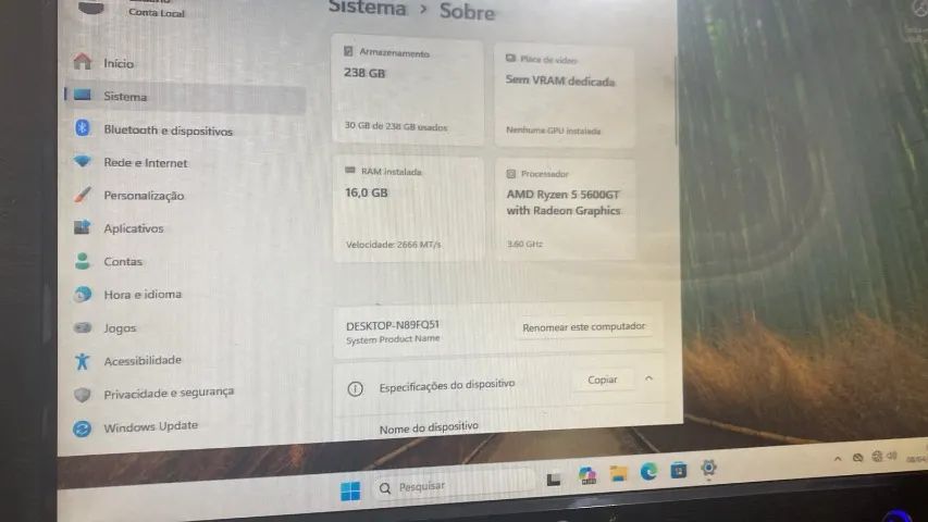 Vendo AMD Rayzen5 5600 GT leia o anuncio - Foto 2