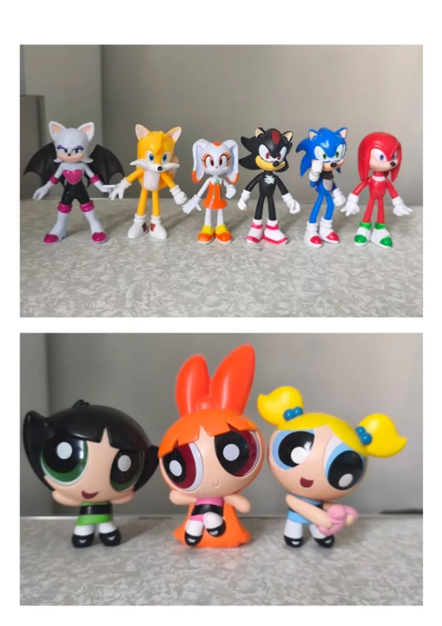 Lote 28 Miniaturas - Sonic,Scooby Doo, Disney e Meninas Super Poderosas,Shrek - Foto 5