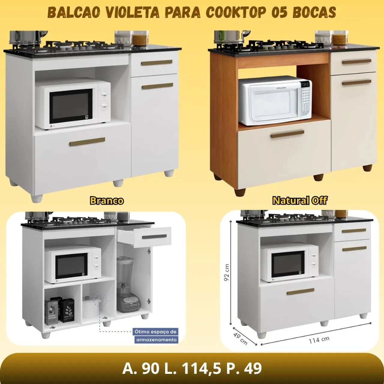 Cooktop + Balcão 