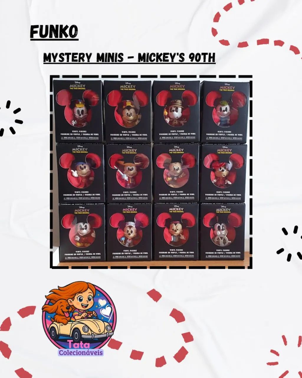 Funko! Mystery Minis Box - Mickey The True Original - 90th Years 