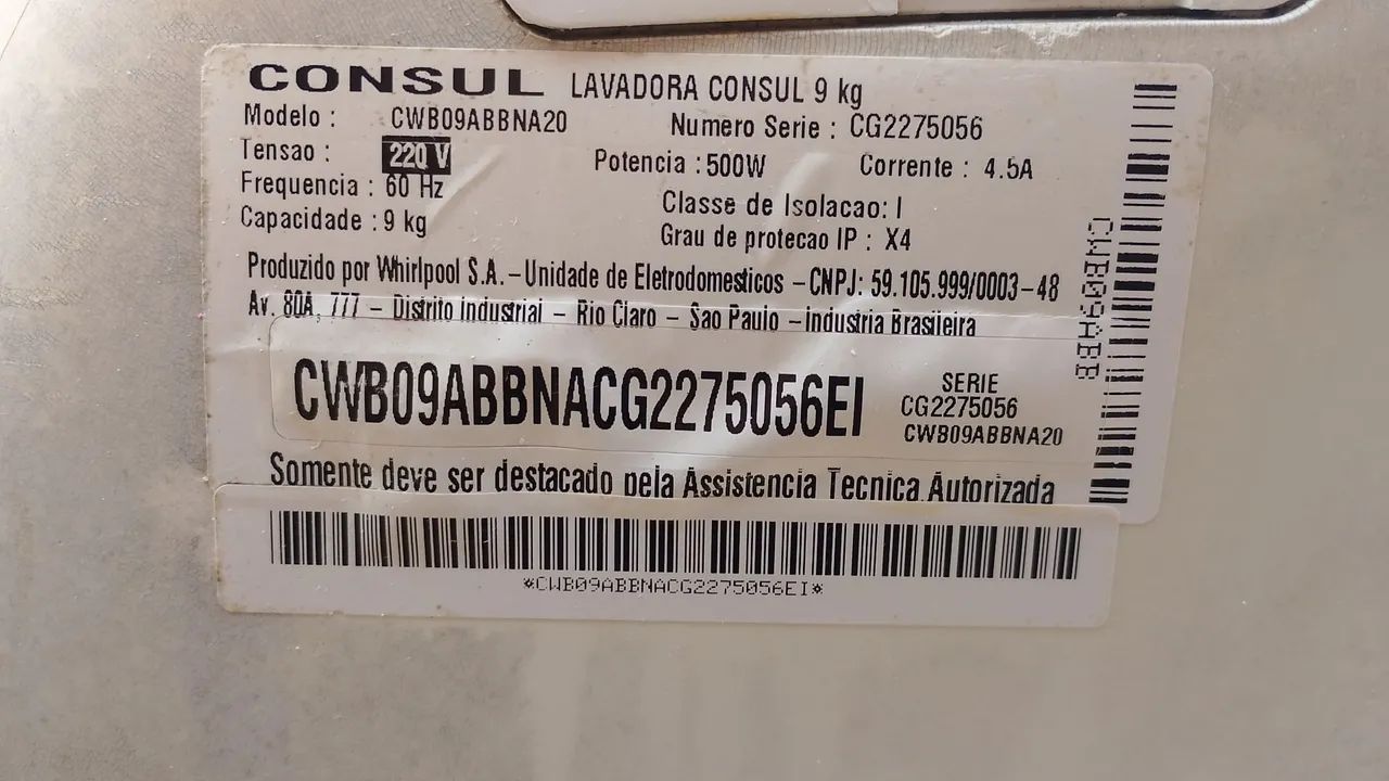 Máquina Cônsul 9 kg - Foto 5