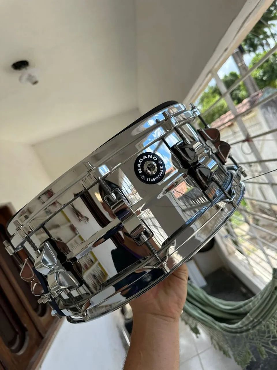 Caixa Nagano Studio Phonic Stell Shell 14x06,BAG Semi Novo
