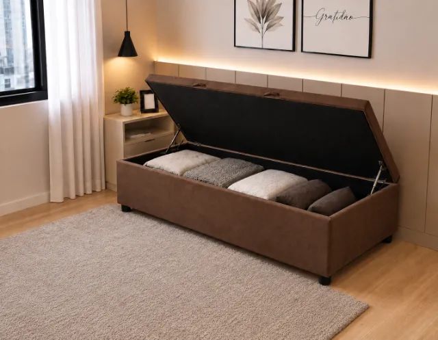 Cama Box Baú Max Solteiro 88x188x41 - Foto 2