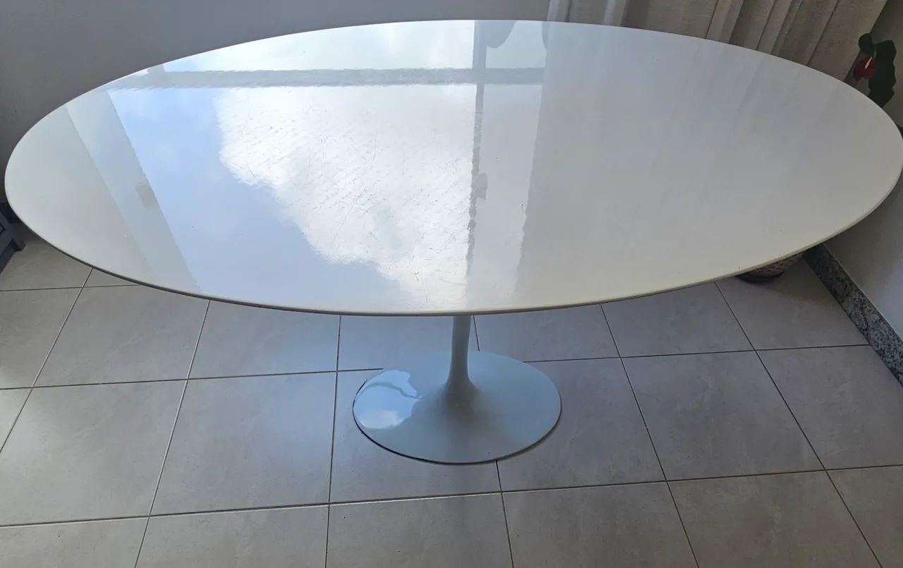 Mesa de jantar tulipa tampo de laca - Foto 2