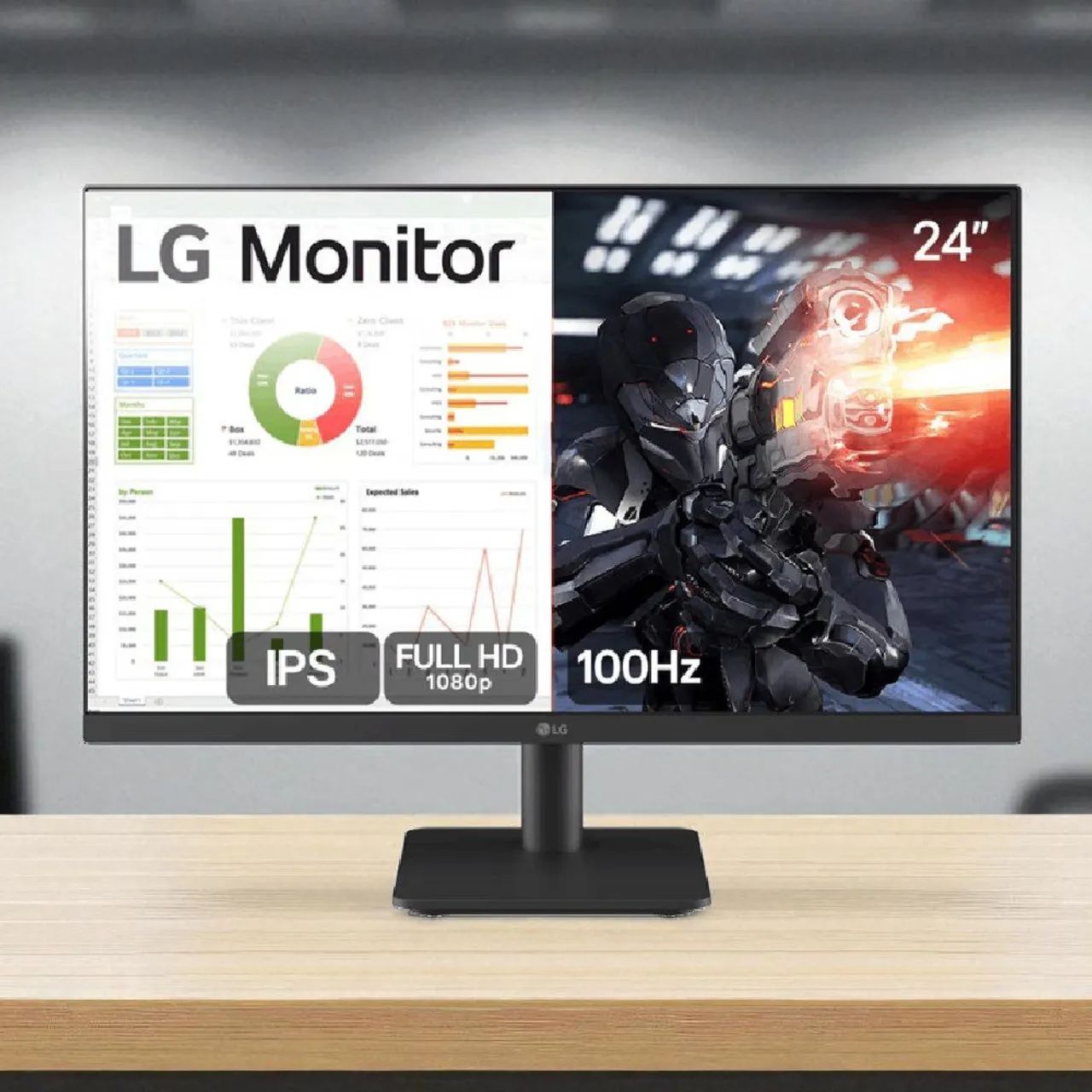 Monitor Gamer LG 24 Polegadas 100hz LACRADO - Foto 3
