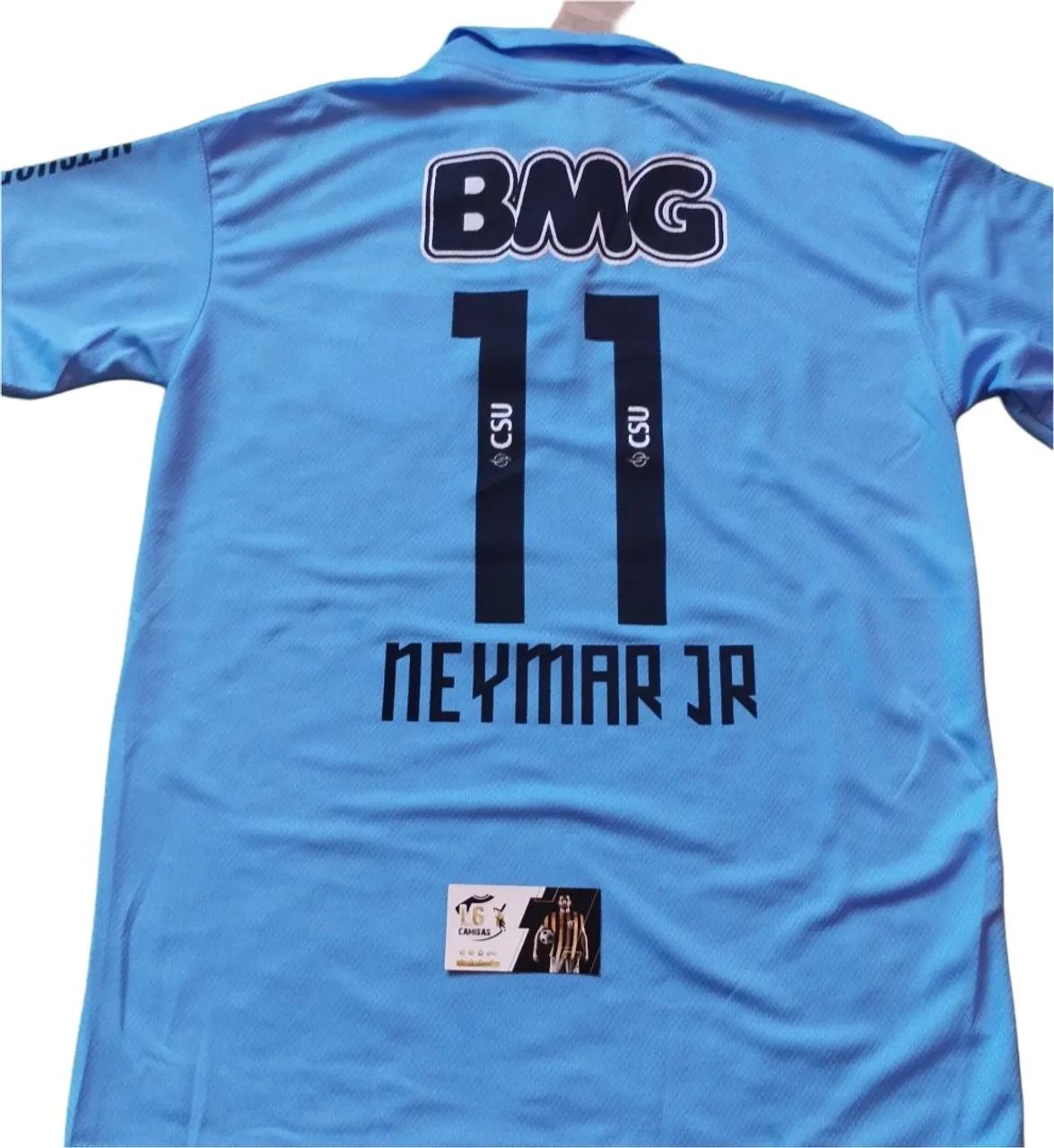 Camisa Santos FC Retrô Azul Neymar Jr. 2012 - Away Libertadores