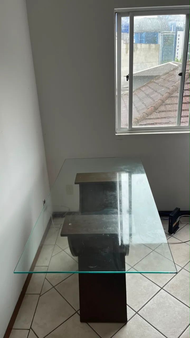 Vendo mesa de vidro - Foto 2