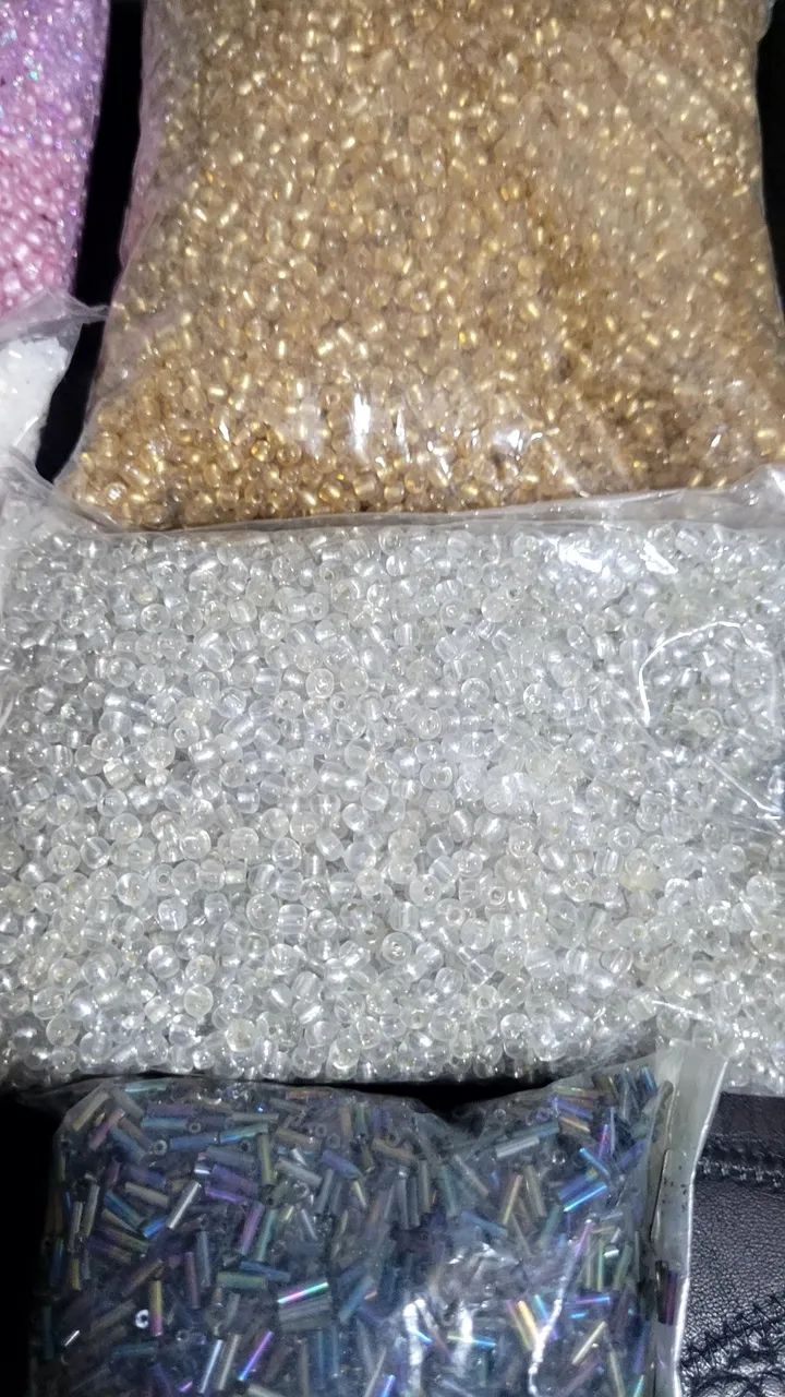 Kit 6 pacote grande de miçangas  - Foto 3