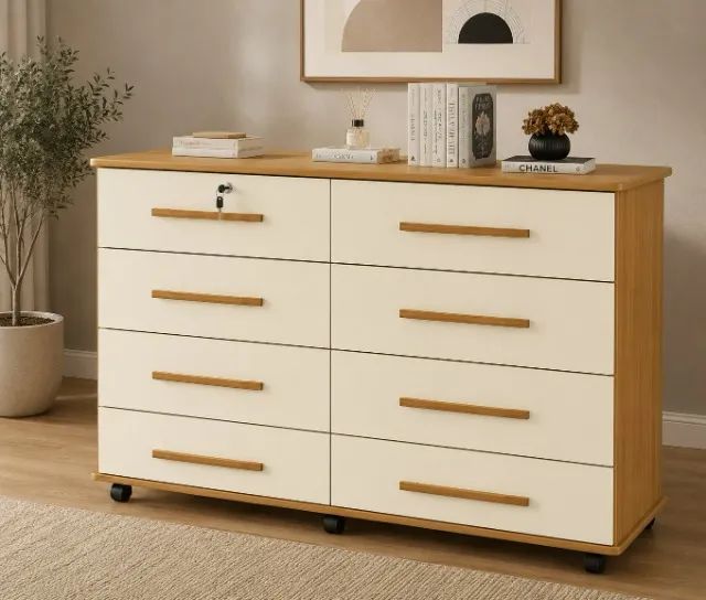 Cômoda Jade 8 gavetas
