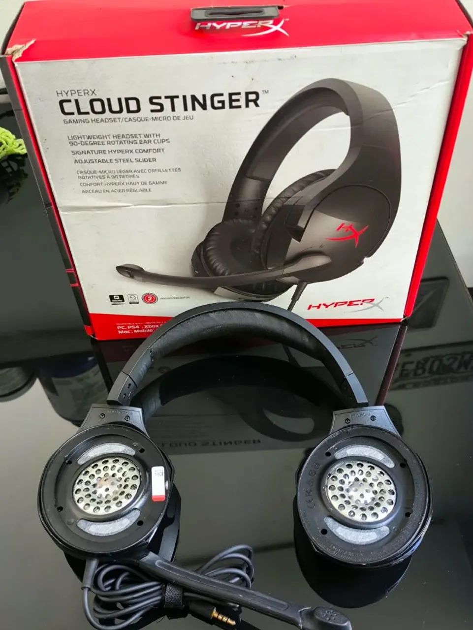 Headset Hyperx Cloud Stinger funcionando sem almofadas  - Foto 4