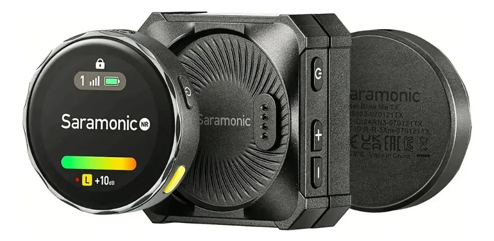 Microfone Sem Fio Duplo Saramonic Blinkme B2 Camera Celular - Foto 4