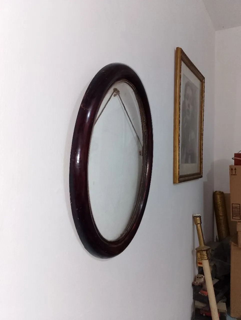 Moldura antiga oval - Foto 4