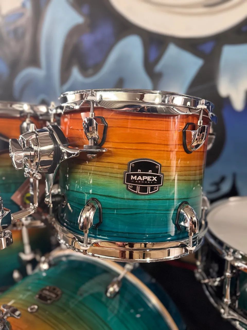 Bateria Mapex Armory Maple Birch Bumbo 20 Polegadas Shell Pack Com Caixa - Foto 4