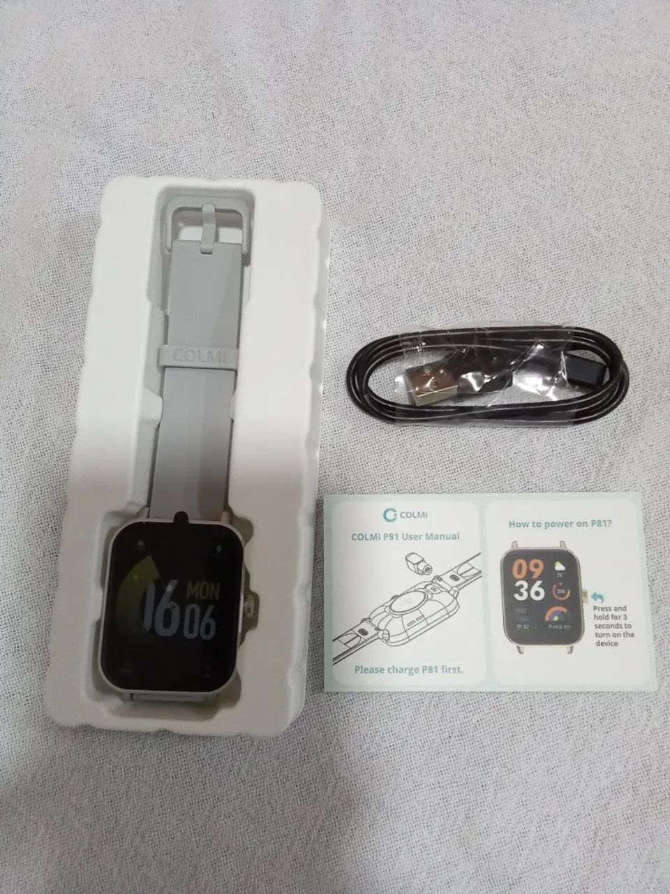 Smartwatch colmi P81 cor prata  - Foto 2