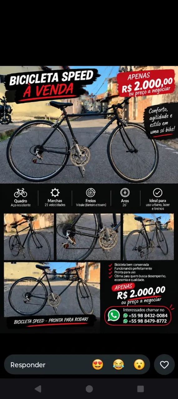 Bicicleta Speed