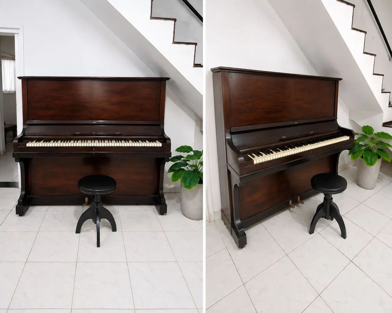 PIANO ACÚSTICO VERTICAL DE MADEIRA