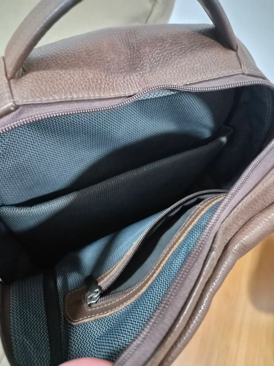 Mochila Executiva Notebook Couro Legítimo  - Foto 4
