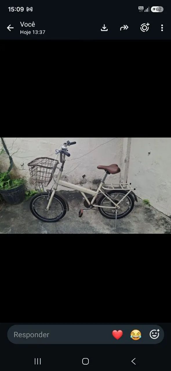 Bicicleta Retro  com cestinha