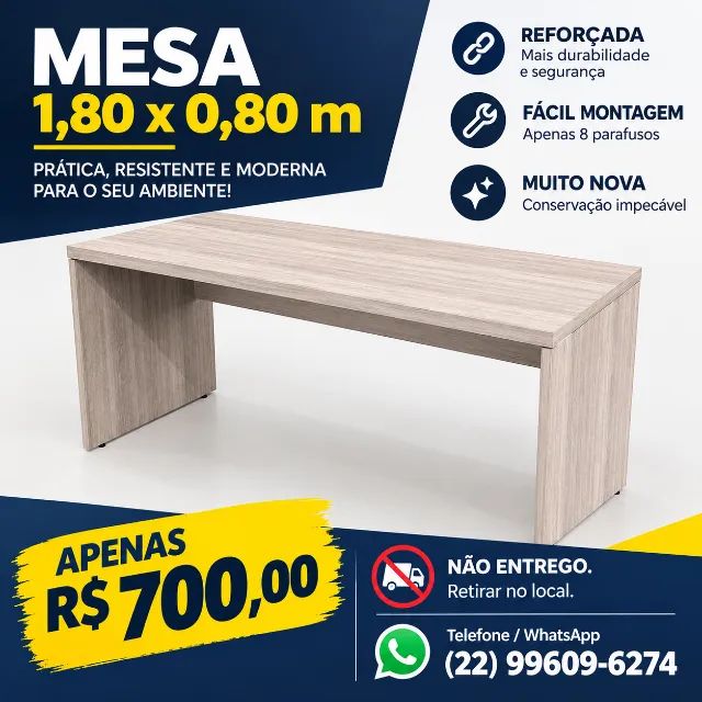 Mesa de Escritório em MDP