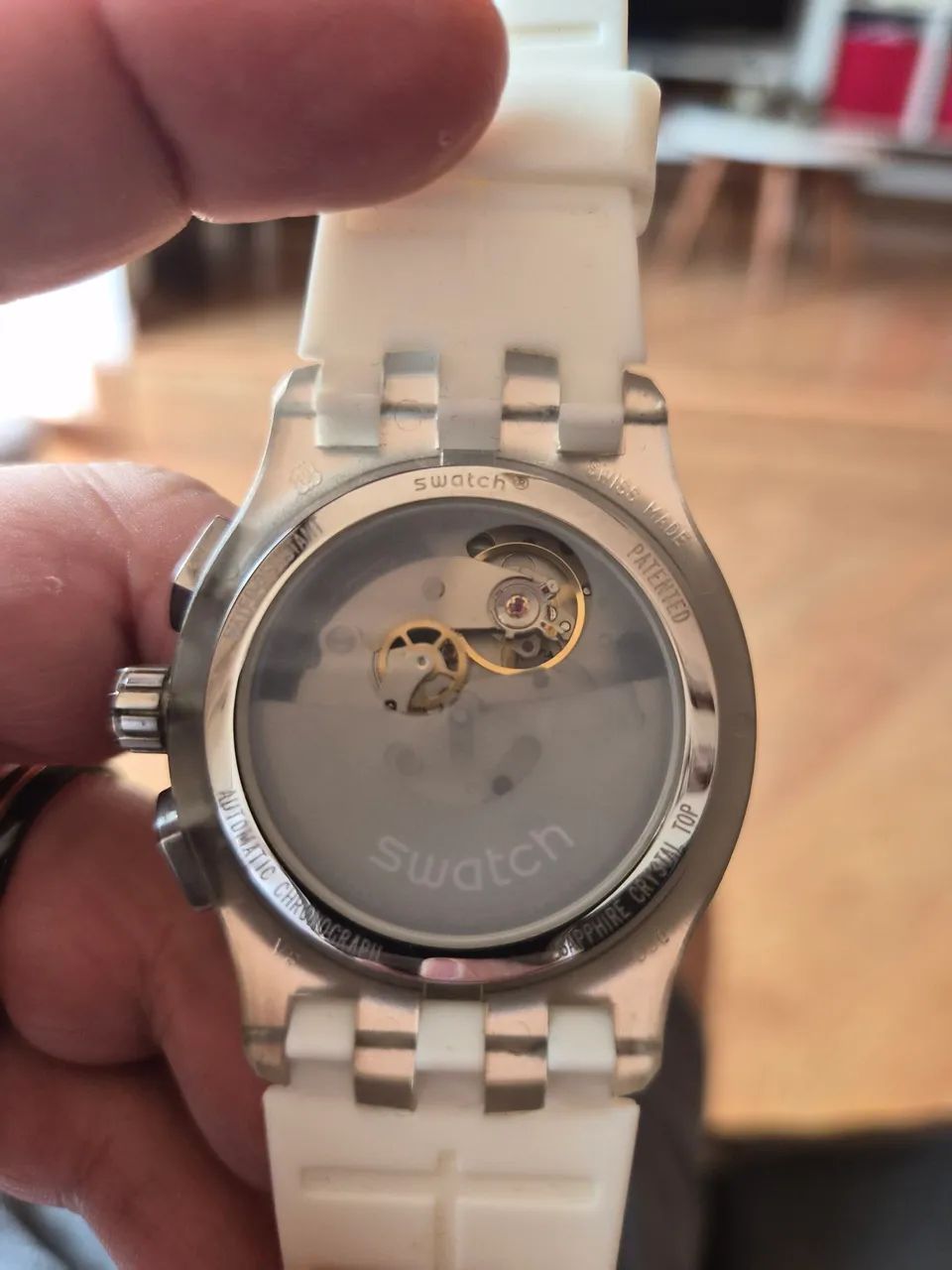 Relogio Swatch Automático com Cronógrafo  modelo SVGK406 - Foto 5