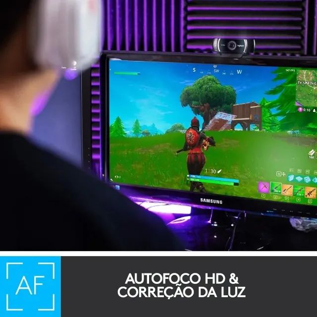 Webcam Logitech C922 com tripé e excelente qualidade de imagem Últimas unidades  - Foto 4