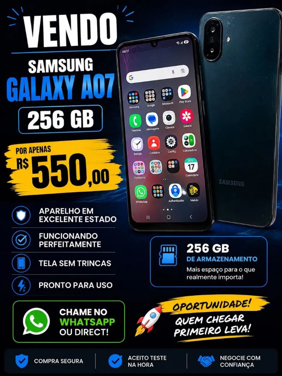 Celular *Samsung Galaxy A07 (256GB)*