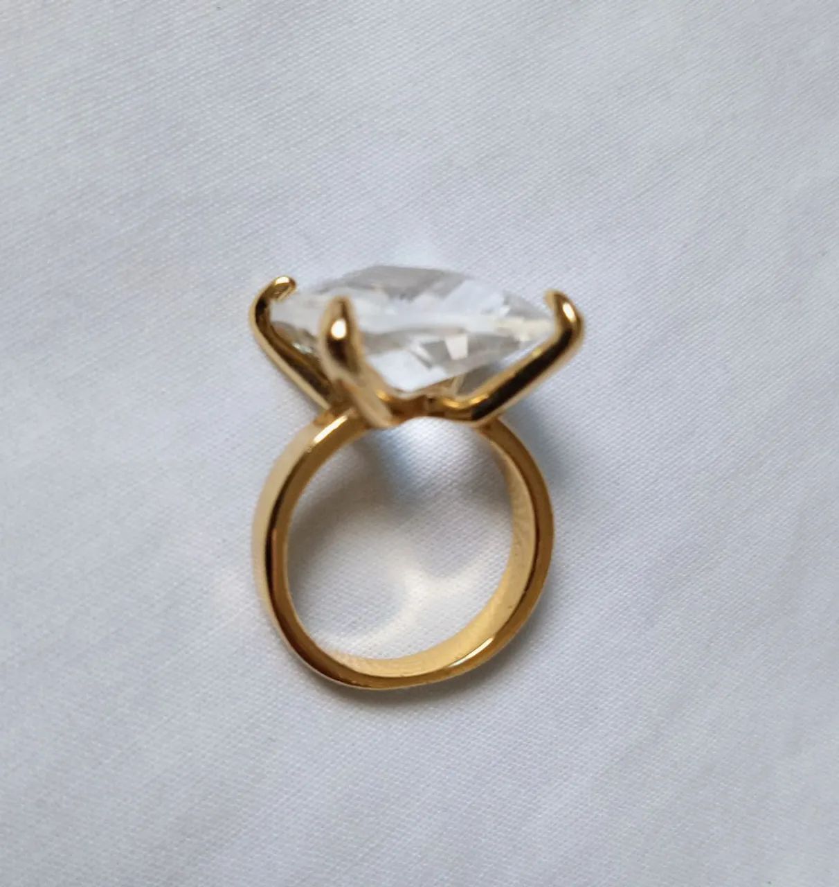 Anel Dourado Inoxidável n°16 - Foto 3